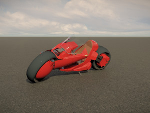 Scifi Motorcycle 3D Model