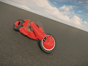 Scifi Motorcycle 3D Model