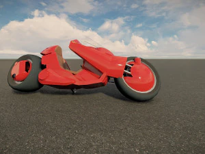Scifi Motorcycle 3D Model