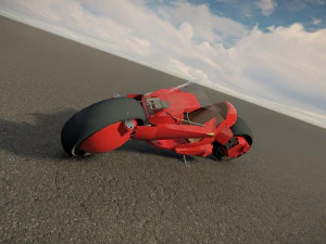 Scifi Motorcycle 3D Model