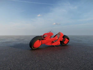 Scifi Motorcycle 3D Model