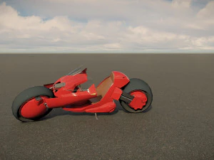 Scifi Motorcycle 3D Model
