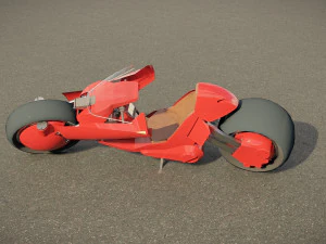 Scifi Motorcycle 3D Model
