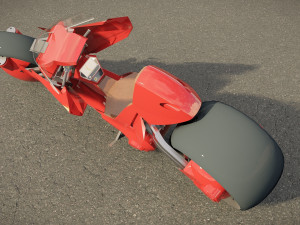 Scifi Motorcycle Modelo 3D
