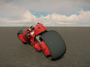 Scifi Motorcycle 3D Model