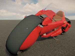 Scifi Motorcycle 3D Model