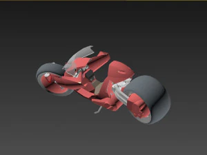 Scifi Motorcycle 3D Model