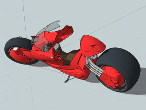 Scifi Motorcycle 3D Model