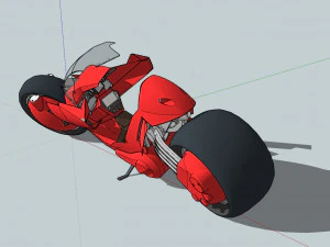 Scifi Motorcycle 3D Model