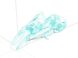 Scifi Motorcycle 3D Model