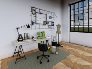 Fashion Designer Room 3D Model