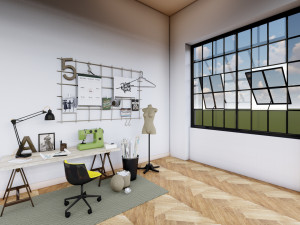 Fashion Designer Room 3D Model