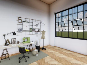 Fashion Designer Room 3D Model