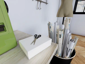 Fashion Designer Room 3D Model