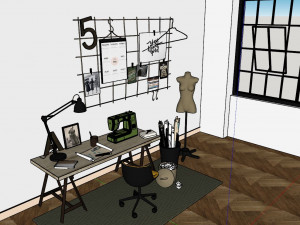 Fashion Designer Room 3D Model