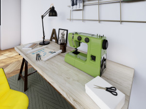 Fashion Designer Room 3D Model