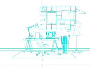 Fashion Designer Room 3D Model
