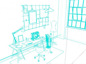 Fashion Designer Room 3D Model