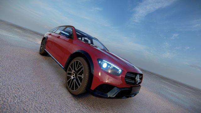 Mercedes E-Class Estate 2022 Modelo 3D .c4d .max .obj .3ds .fbx .stl .blend 