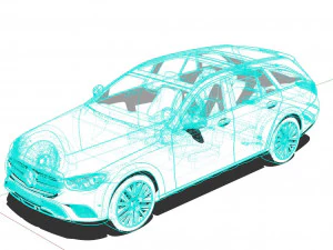 Mercedes E-Class Estate 2022 3D Model