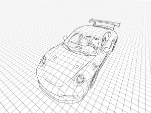 Porsche 911 GT3 RS 2022 3D 모델