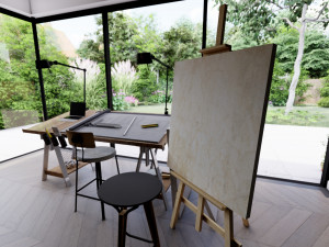 Drafting Table Pro set Modelo 3D