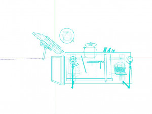Drafting Table Pro set Modelo 3D