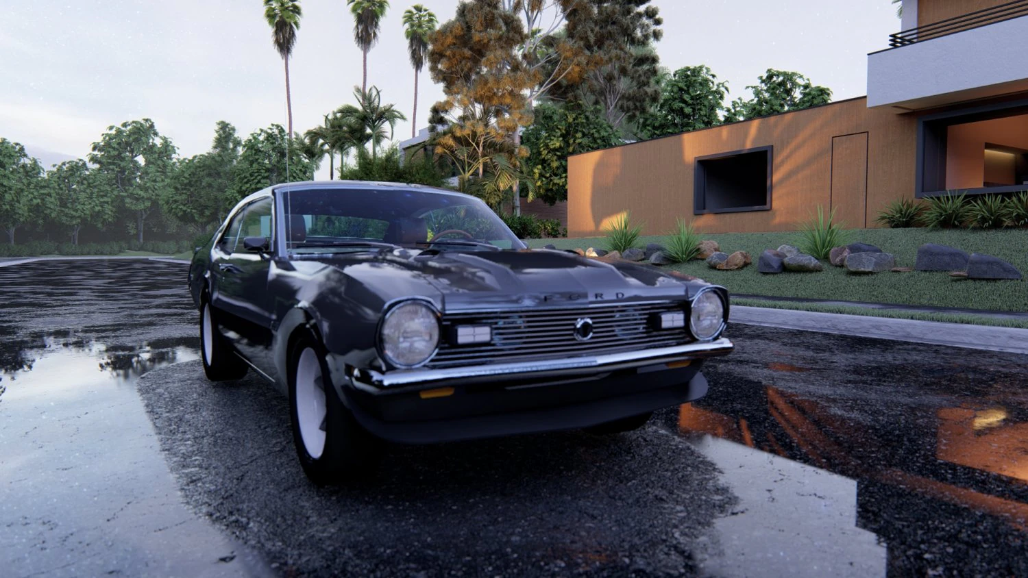 F maverick 1970 3D Model .c4d .max .obj .3ds .fbx .stl .blend