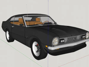 F maverick 1970 3D Model