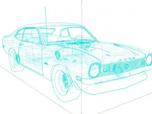 F maverick 1970 3D Model