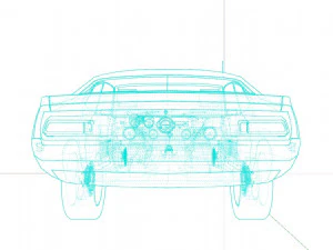 F maverick 1970 3D Model