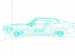F maverick 1970 Modelo 3D