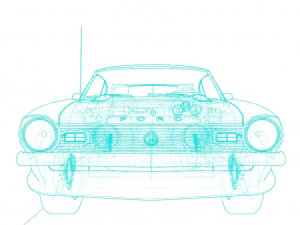 F maverick 1970 3D Model