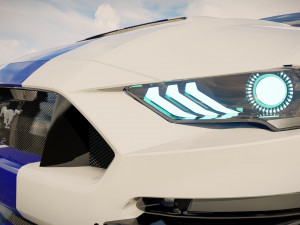 F Mustang 2022 tuned Modelo 3D