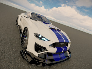 F Mustang 2022 tuned Modelo 3D