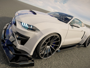 F Mustang 2022 tuned Modelo 3D