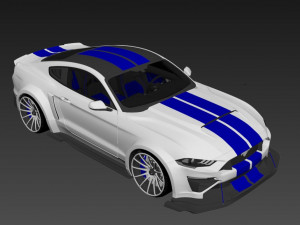 F Mustang 2022 tuned Modelo 3D