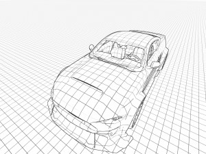 F Mustang 2022 tuned Modelo 3D