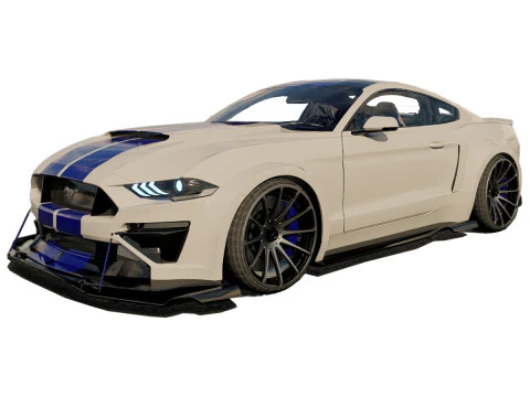 F Mustang 2022 messa a punto Modello 3D