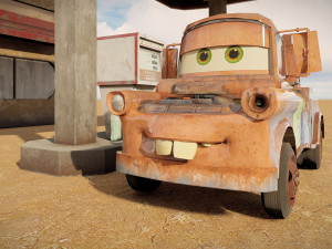 Pixar Cars Tow Mater Modelo 3D