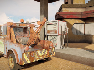 Pixar Cars Tow Mater Modelo 3D