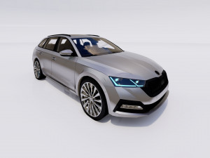 Skoda Octavia Combi 2022 3D Модель