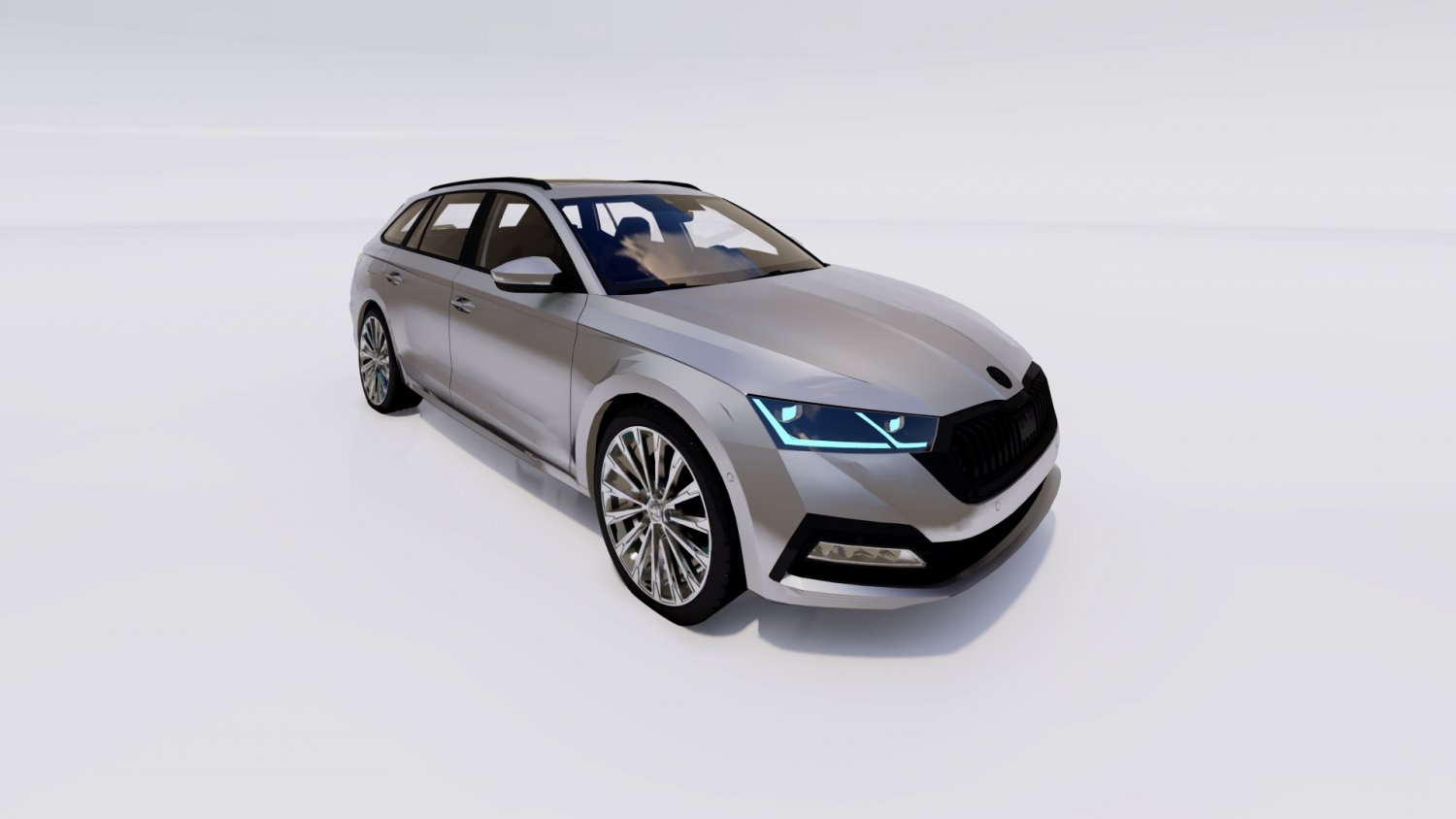 Skoda Octavia Combi 2022 3D Model in Wagon 3DExport