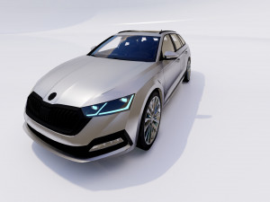 Skoda Octavia Combi 2022 3D Модель
