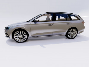 Skoda Octavia Combi 2022 3D Модель