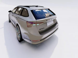 Skoda Octavia Combi 2022 3D Model