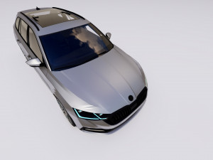 Skoda Octavia Combi 2022 3D Модель