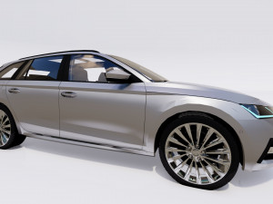 Skoda Octavia Combi 2022 3D Модель