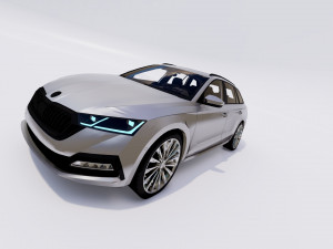 Skoda Octavia Combi 2022 3D Модель