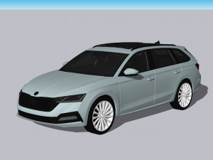 Skoda Octavia Combi 2022 3D Модель